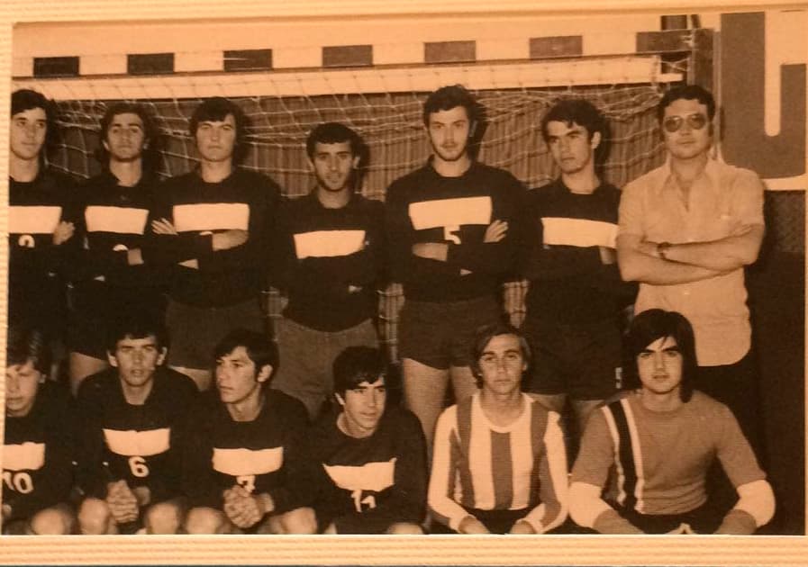 Foto histórica del Club Balonmano Cajasol Ángel Ximénez Puente Genil
