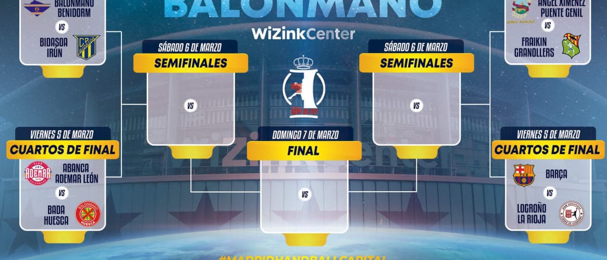 COPA DEL REY: Ángel Ximénez se enfrentará a Fraikin BM Granollers en los cuartos de final de Copa
