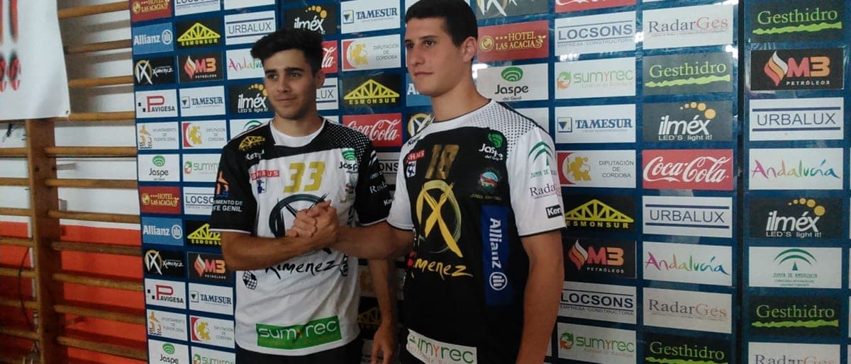 Manu Díaz y Jesús Melgar presentados como nuevos jugadores del Ángel Ximénez