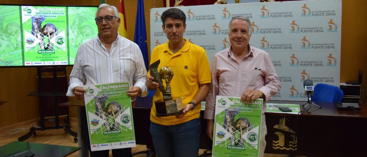 COPA DE ANDALUCÍA 2022: El Ayuntamiento de Puente Genil acoge la presentación de la Final de la XXVII Copa de Andalucía de Balonmano