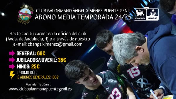 CLUB: Campaña de abonos de media temporada Liga Plenitude 2024/2025