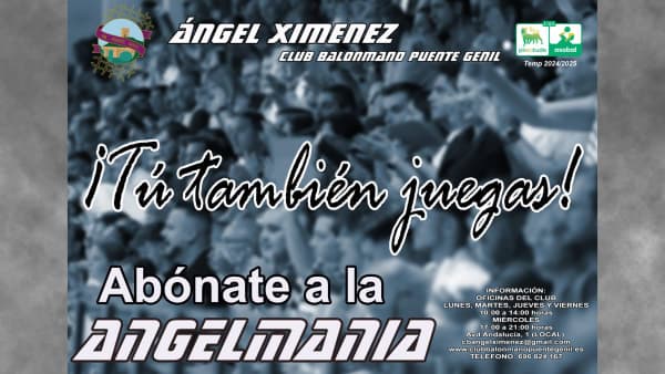 Vuelve la ANGELMANÍA: «¡Tú también juegas!» – Campaña de Socios y Abonados 2024-2025