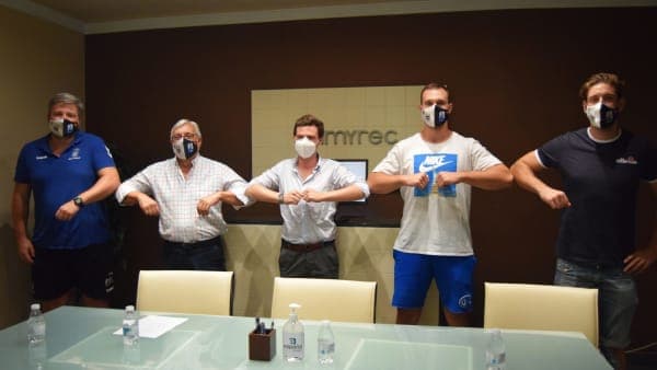 EQUIPO ASOBAL: Presentación oficial de los jugadores Mihajlo Mitic y Vicente Poveda en Sumyrec
