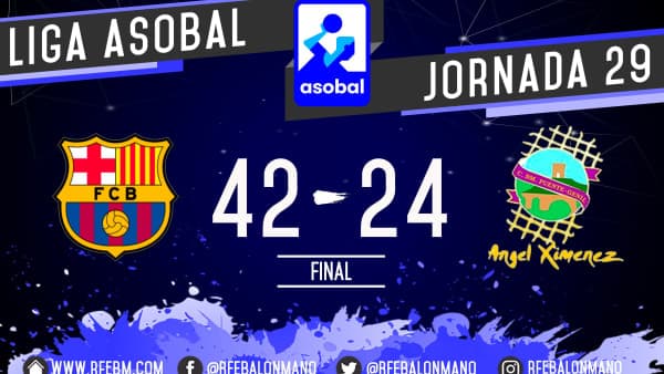 RESUMEN DEL PARTIDO: Barça Lassa vs. Ángel Ximénez – AVIA P.G. (42-24)