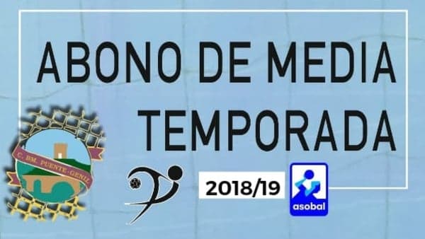 Nota informativa: ABONO DE MEDIA TEMPORADA