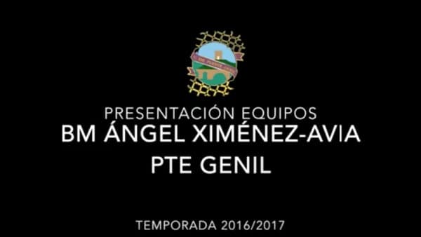 PRESENTACIÓN EQUIPOS BM ÁNGEL XIMÉNEZ-AVIA PUENTE GENIL TEMPORADA 2016/17
