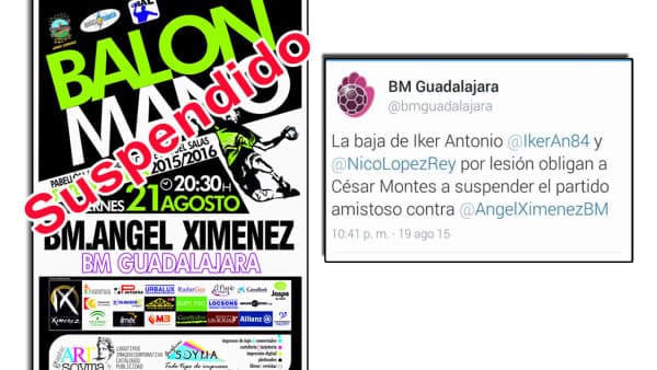 SUSPENDIDO EL PARTIDO FRENTE A GUADALAJARA