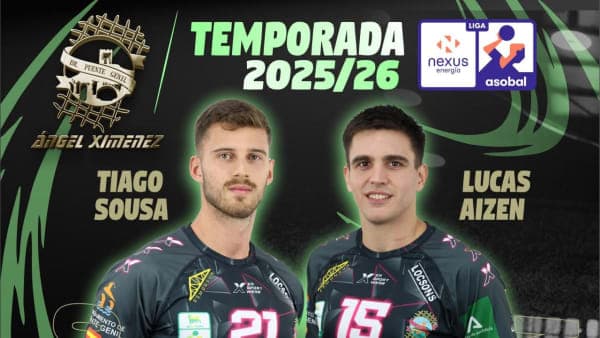COMUNICADO OFICIAL: Tiago Sousa y Lucas Aizen cierran el ciclo de renovaciones del equipo ASOBAL