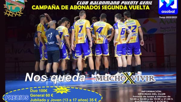 CLUB: Campaña de abonos de media temporada Liga Plenitude ASOBAL 2022-2023